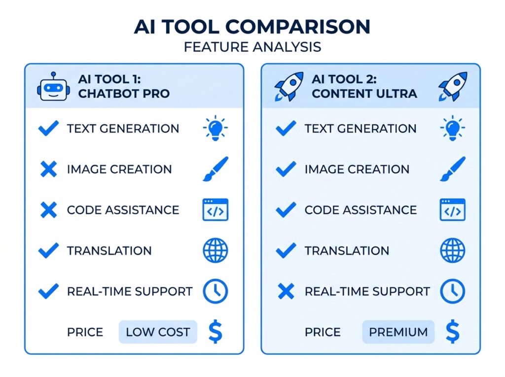 ai tool comparison interface ill… 202606301032