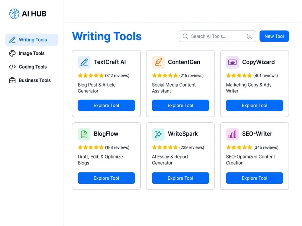 ai tools dashboard mockup screen… 202606301031